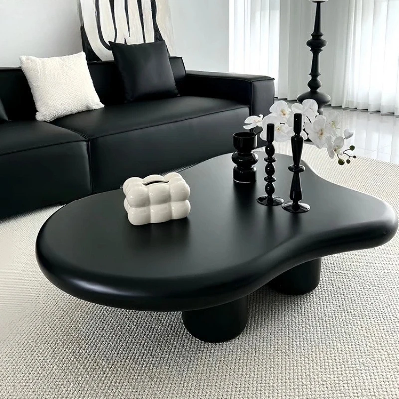 

Cloud coffee table creative Internet celebrity tea table four feet black home bedroom light luxury premium simple special-shaped