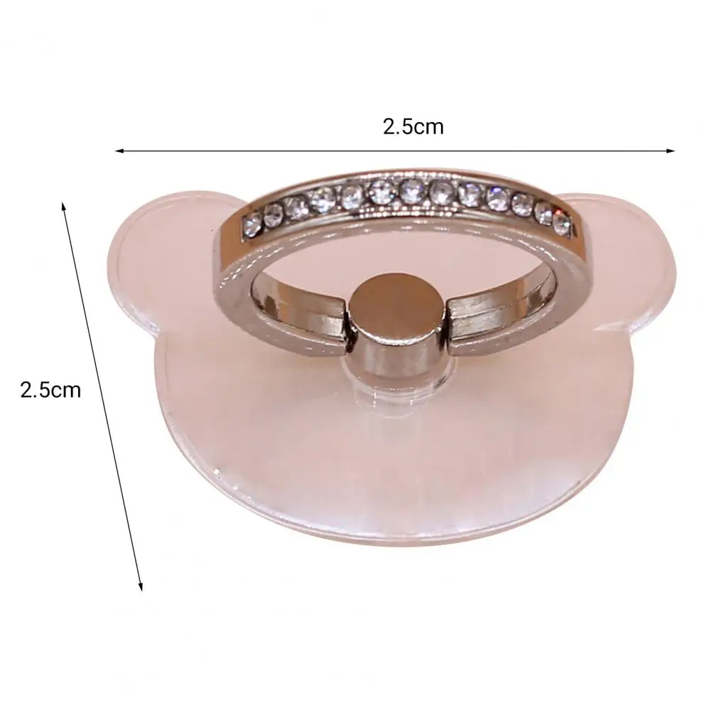 Finger Ring Phone Holder  Useful Rhinestone Finger Ring Mobile Phone Holder Socket  Universal Finger Ring Phone Rack