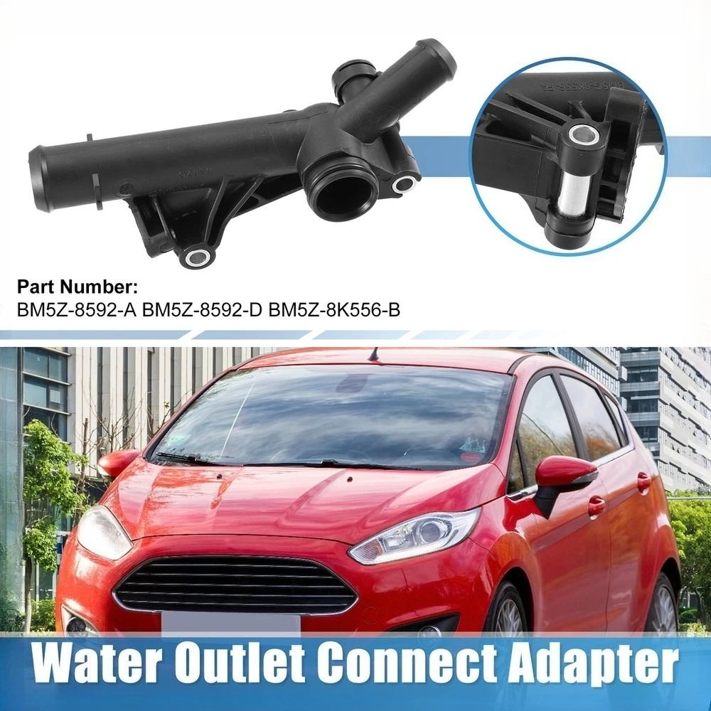 

1x Engine Water Outlet Connect Adapter for Ford Escape Fusion Fiesta BM5Z-8592-A