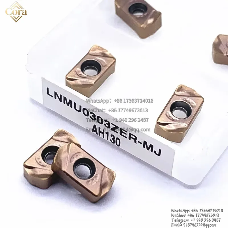 LNMU0303 ZER-MJ AH725 AH130 Cuchilla de Aleación Dura Original de Alta Calidad, Cilíndrica LNMU 0303, Herramienta de Torneado CNC