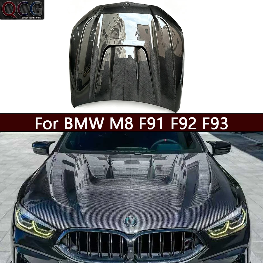 

For BMW M8 F91 F92 F93 Dry Carbon Fiber Hood Forged carbon Engine Cover Hood Car Headliner Car Accessories Body Kit
