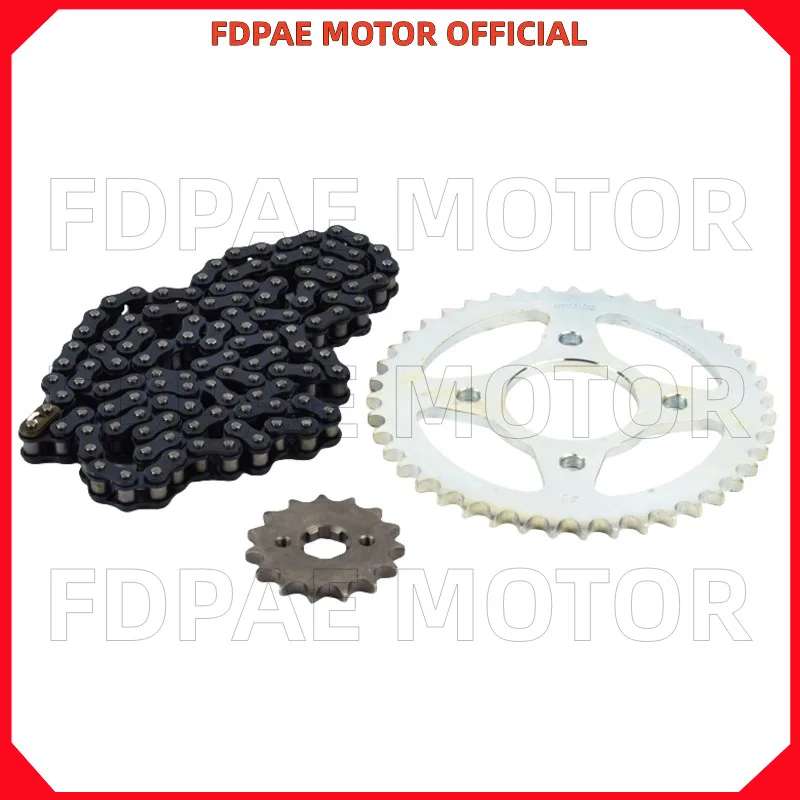 Large and Small Sprockets / Chains / Three-piece Set for Wuyang Honda Wh150-b-6