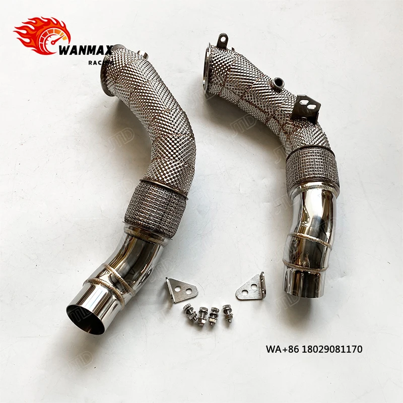 

Высокопроизводительный выхлопной патрубок (даунпайп) для M5 F10 4.4L V8 Turbo, полированная нержавеющая сталь T304, без катализатора