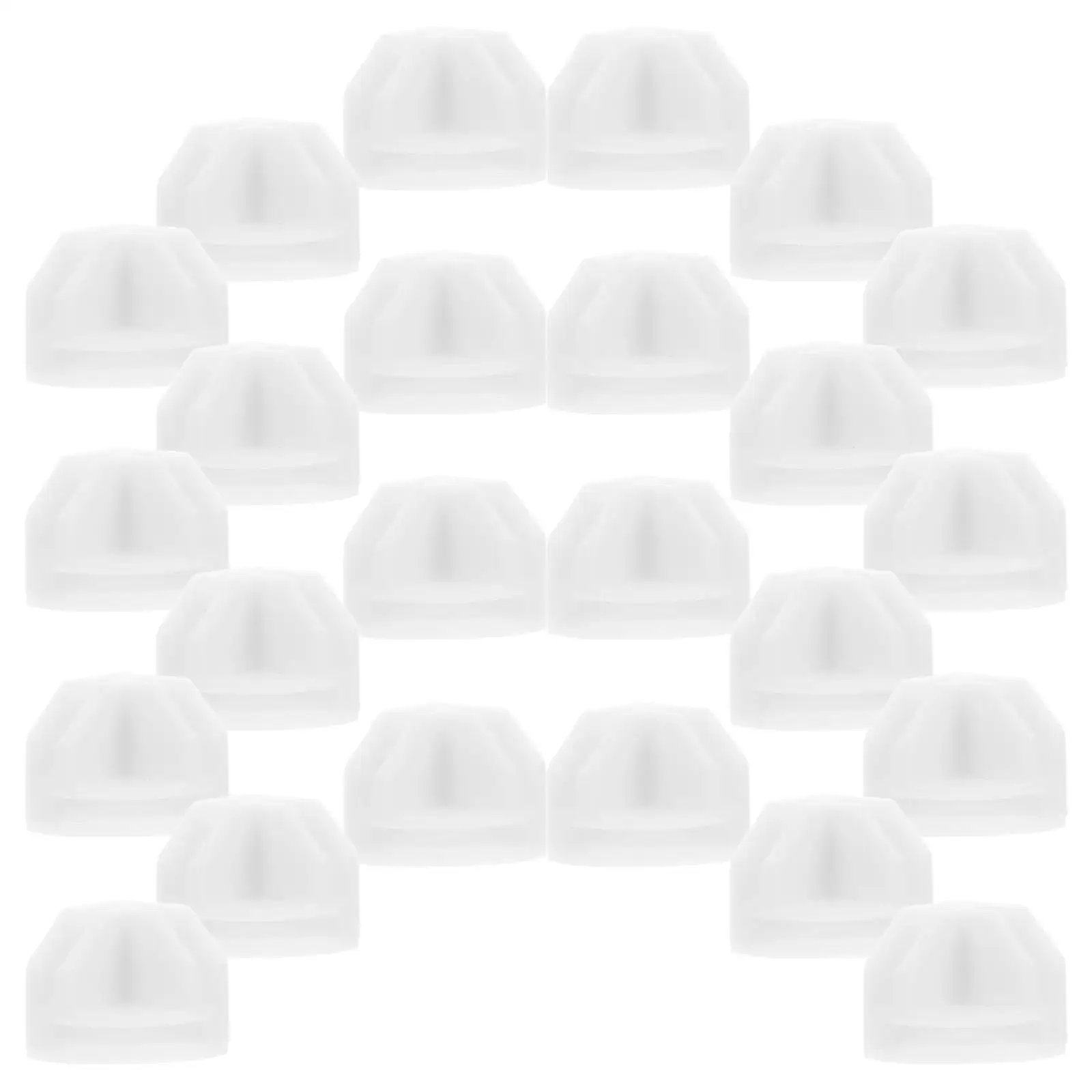 

20 Pcs Connection Buckle Wire Cage Clip Semicircle White Abs Pet Latches Versatile Design Easy Installation Wardrobes