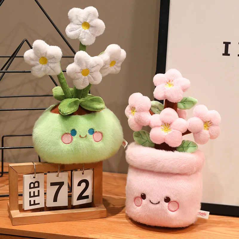 

Wishing Pot Doll Money Tree Desktop Ornament Plush Toy Festival housewarming Gift Decoration Ornament
