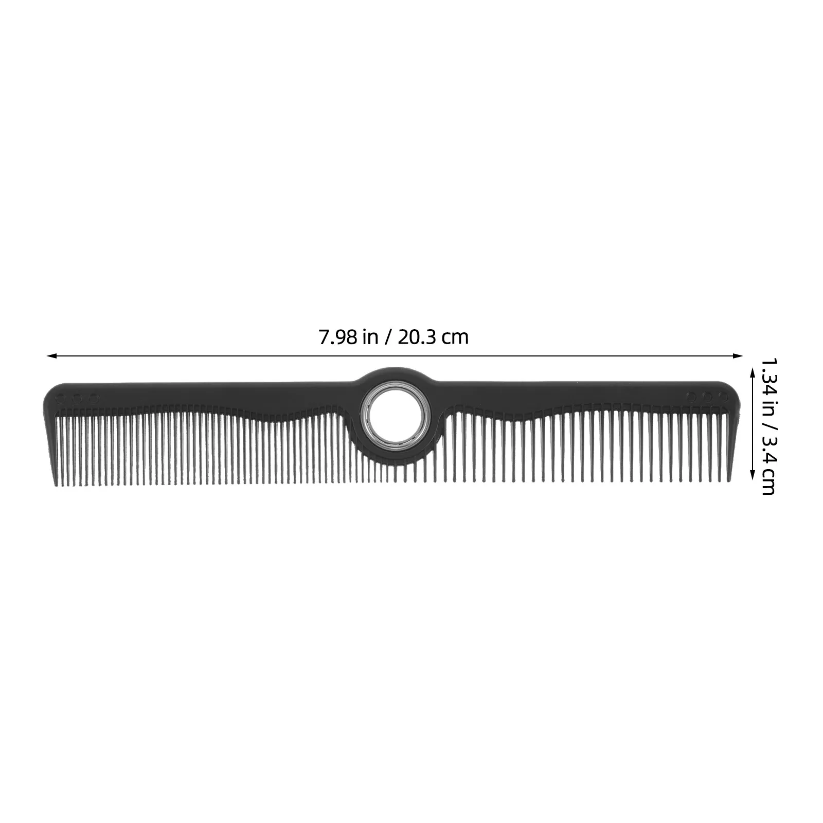 Professional Rotating Hair Cutting Comb Black Hairdressing Tool Anti Static Salon Barber Comb for All Hair Types