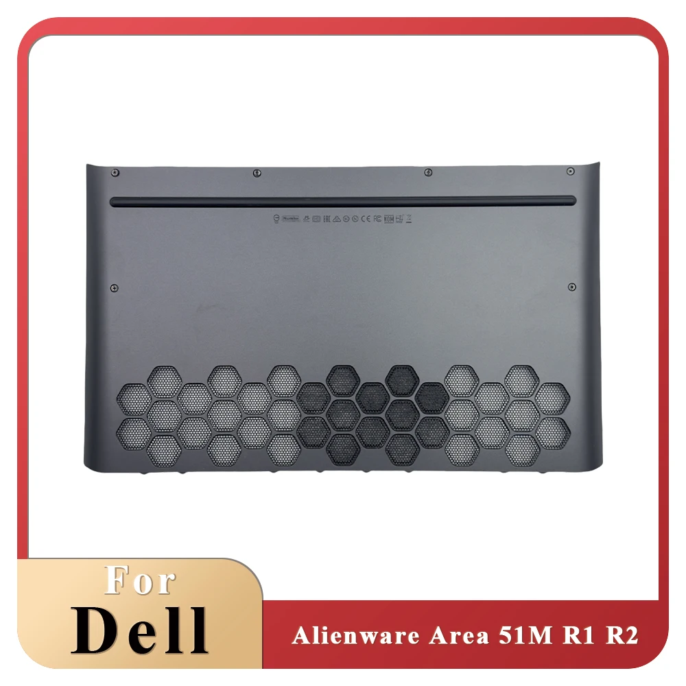 New For Dell Alienware Area-51m R1 R2 Laptops Bottom Cover Lower Base Case 0J72RC J72RC