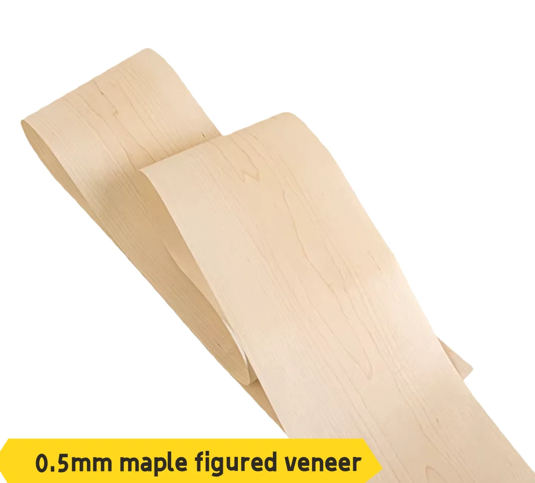 

Шпон из натурального клена с узором, толщина 0,5 мм, для декоративных стеновых панелей