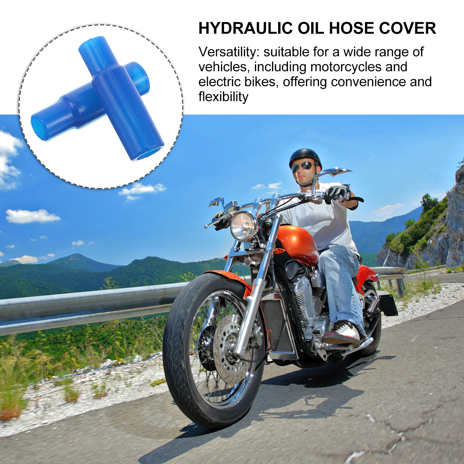 2 قطعة دراجة نارية الفرامل ماسورة زيت سيليكون يغطي الأحمر واقية كم مقاومة درجات الحرارة العالية الفرامل خط حامي الهيدروليكية #2