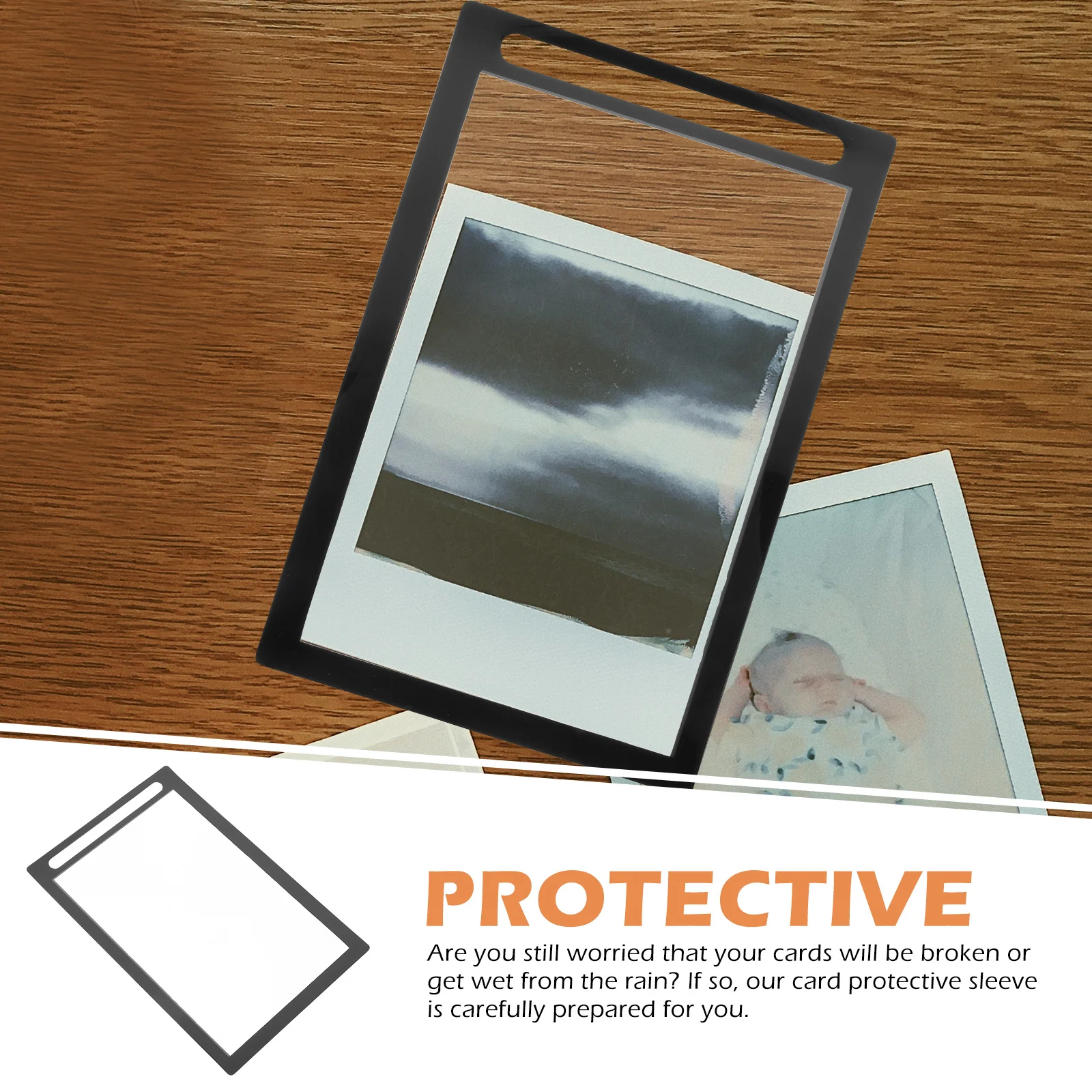 

6pcs Pvc Place Protector Cards Covers Place Card Protectors For Photos Postcards Menu Table Card Storage Sleeve