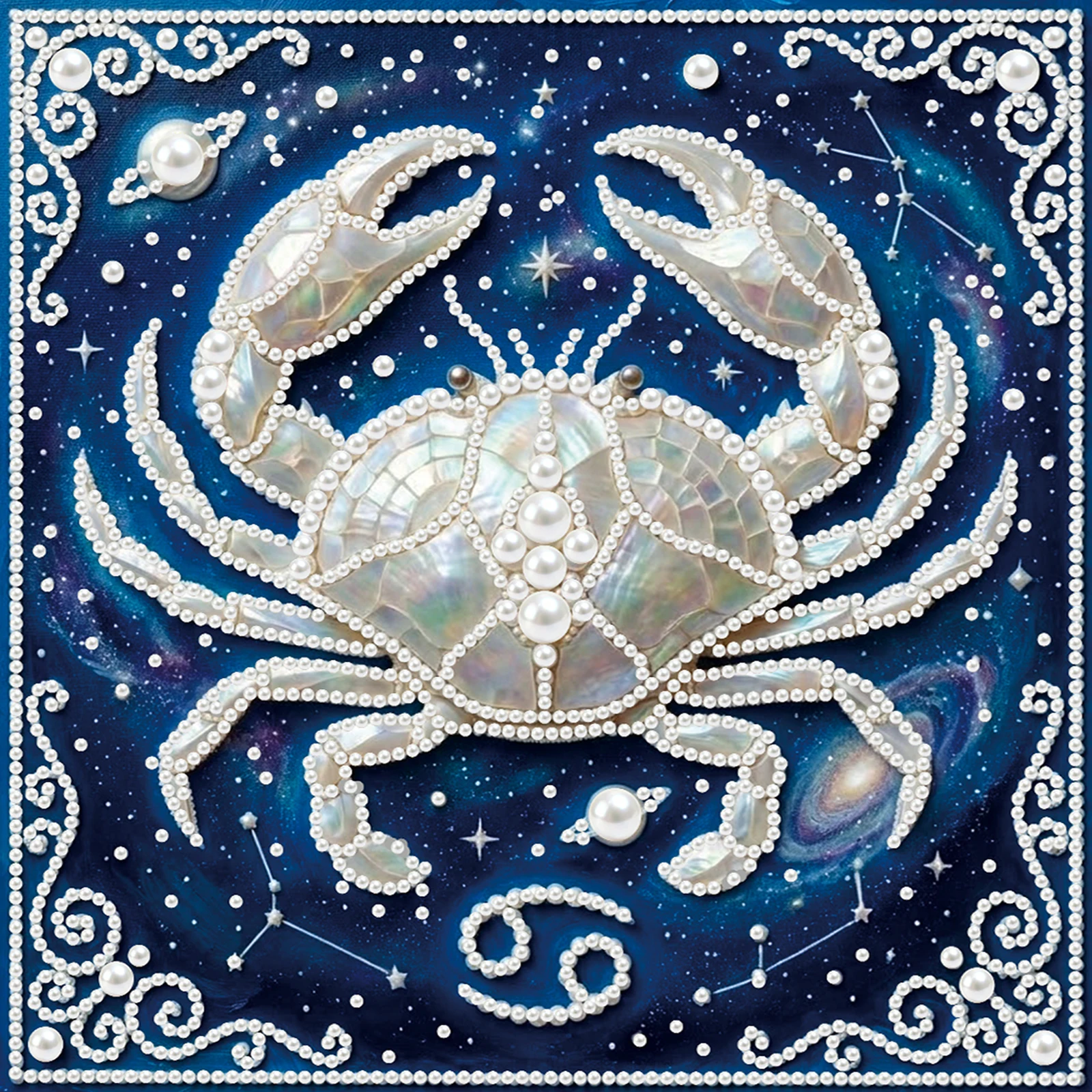 

Набор для рисования жемчужными бусинами «Созвездия» своими руками для взрослых и начинающих, идея подарка, декор для дома, жемчужная живопись 25x25 см с рамкой