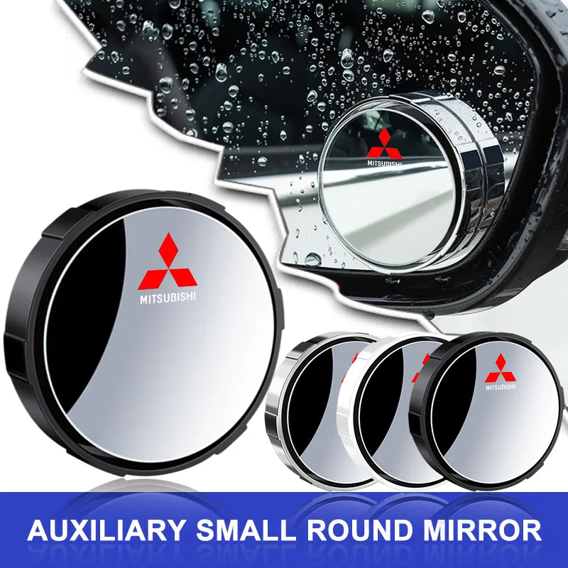 Espejo retrovisor ajustable de 360 grados para punto ciego de coche, para Mitsubishi ASX Lancer Pajero Outlander L200 Delica Eclipse