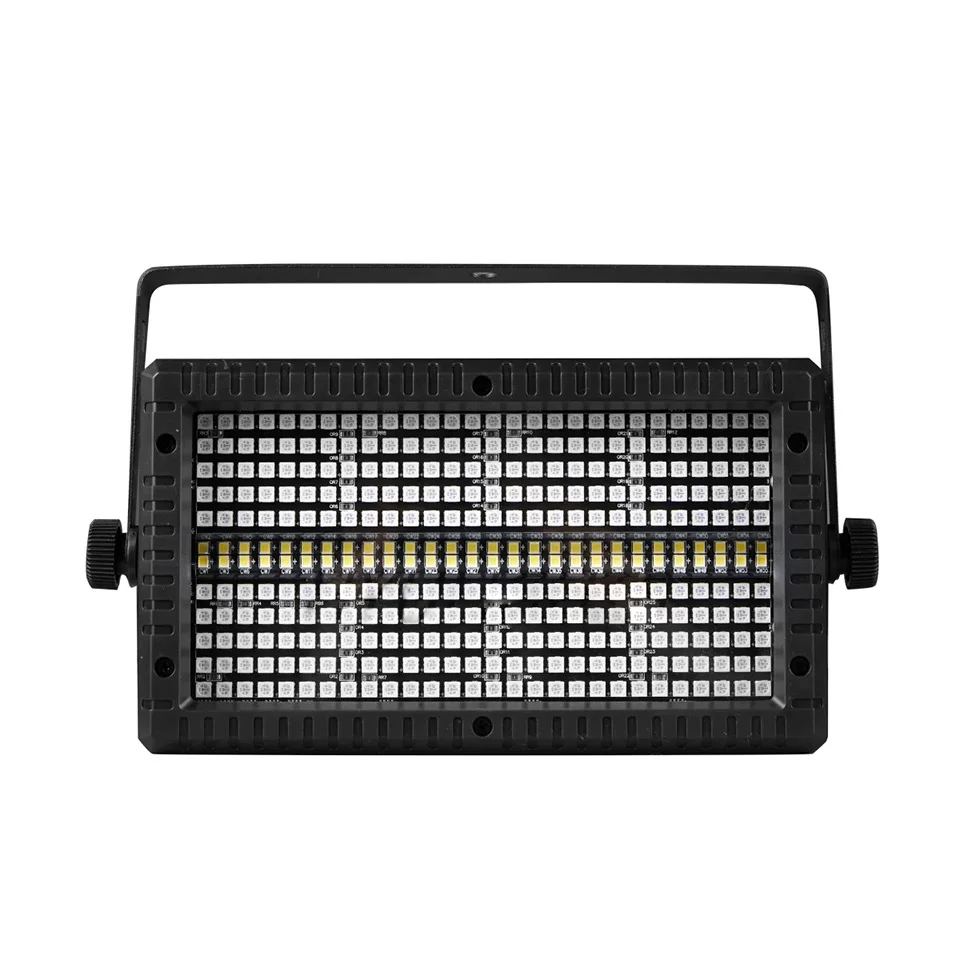 60W Mni LED Strobe Remote Control RGB 3in1 8 Partition +White 8000K 4Partition DMX Super Bright Dj Strobe Stage Lighting Effects