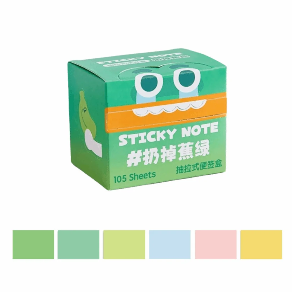 

Kawaii выдвижные липкие заметки перламутровый полупрозрачный красочный блокнот выдвижной полный клей блокнот с героями мультфильмов обратно в школу