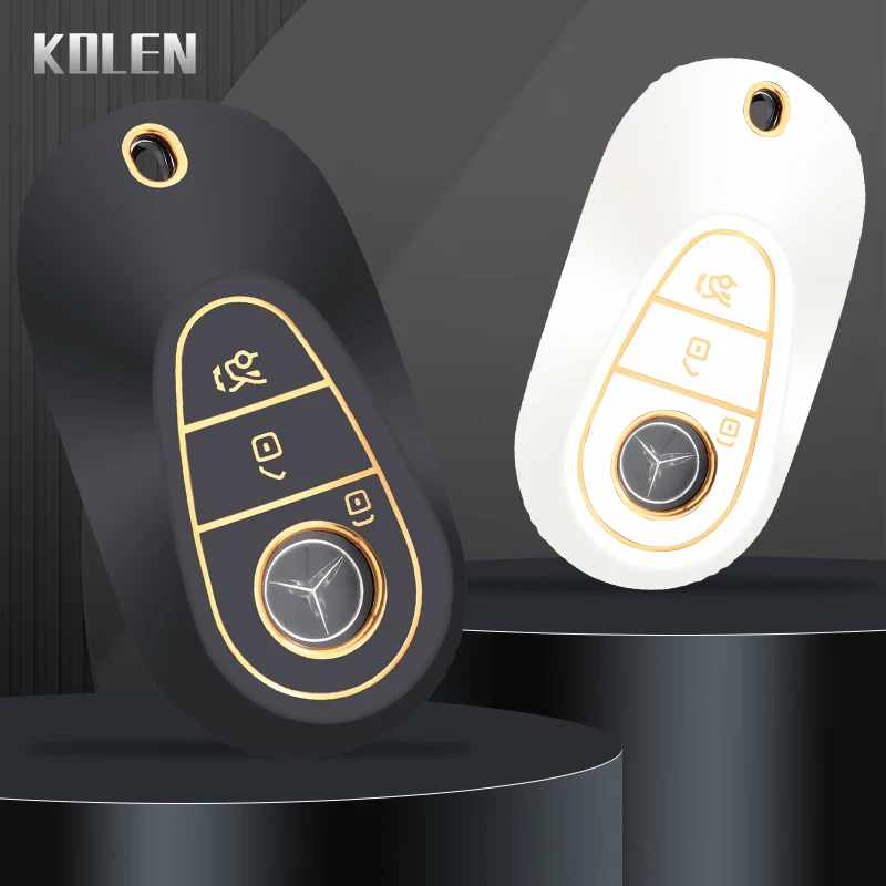 TPU Car Remote Key Case, Capa Shell para Mercedes Benz C S Class W223 W206 Maybach S400 S450 S500, Protector Fob Bag Acessórios