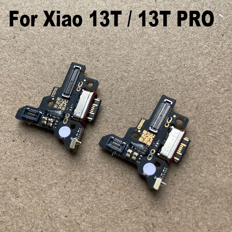 For Xiaomi 13T Pro USB Charging Dock Port Mic Microphone Connector Board Flex Cable Repair Parts Global MI 13T