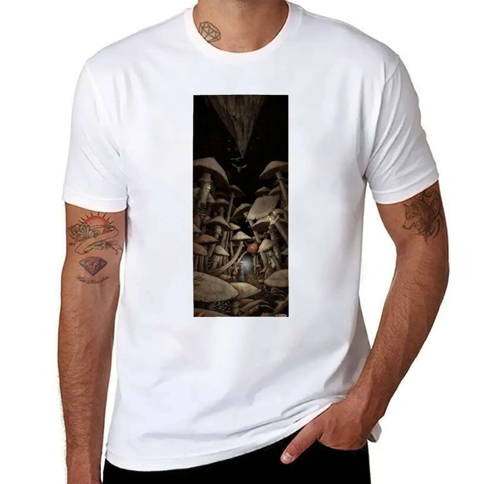

Fungus Forest T-Shirt t shirts for man graphic vintage t shirt men 100% cotton luxury brand T-Shirt