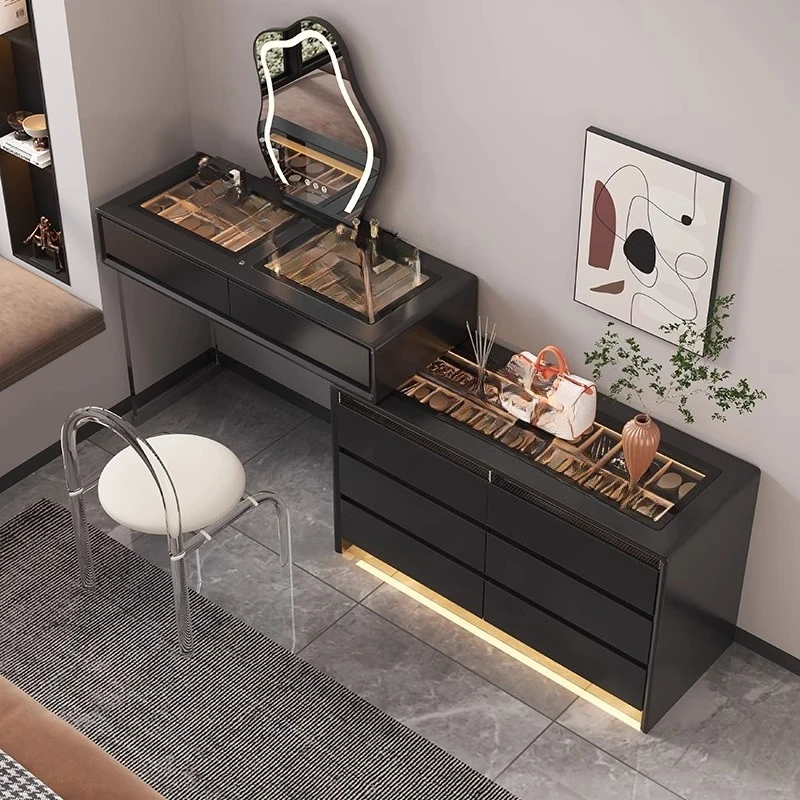 

CL premium cream wound bedroom bedside multi-functional storage cabinet