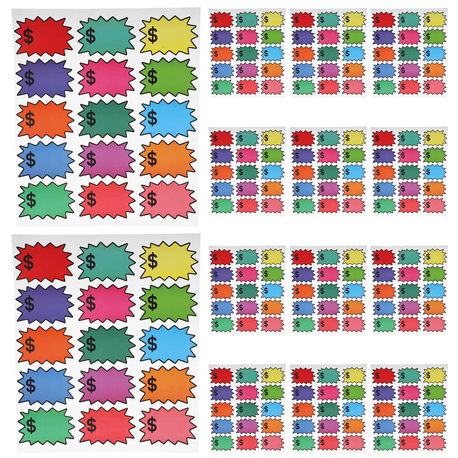 

300 Pcs Sales Price Tags Pricing Label Paper Signs Stickers for Small Business Blank Labeling Adhesive