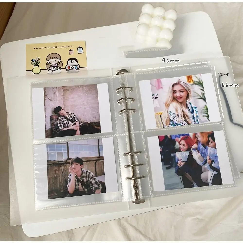 

10pcs A5 Idol Photocard Holder Inner Pages Transparent Horizontal Idol Photo Album Inner Pages 1/2/4 Grids Vertical