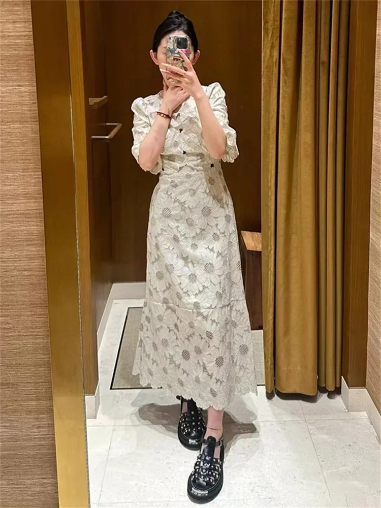 Long Dresses for Formal Occasions Restore Ancient Ways Women\'s Dress Elegance Luxury Dresses Medium Length 2024 Fashion Summer