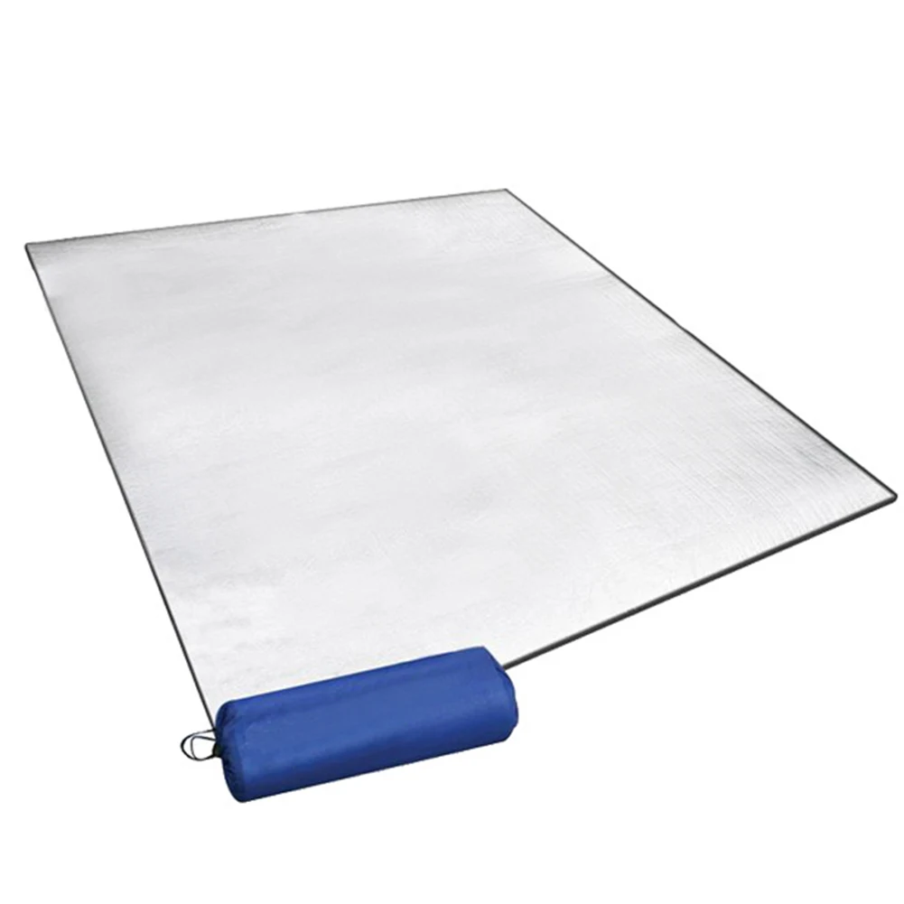 مقاوم للماء التخييم حصيرة مقاوم للرطوبة الألومنيوم احباط حصيرة على الوجهين الألومنيوم احباط وسادة 78x78in لحدائق الشاطئ في الهواء الطلق