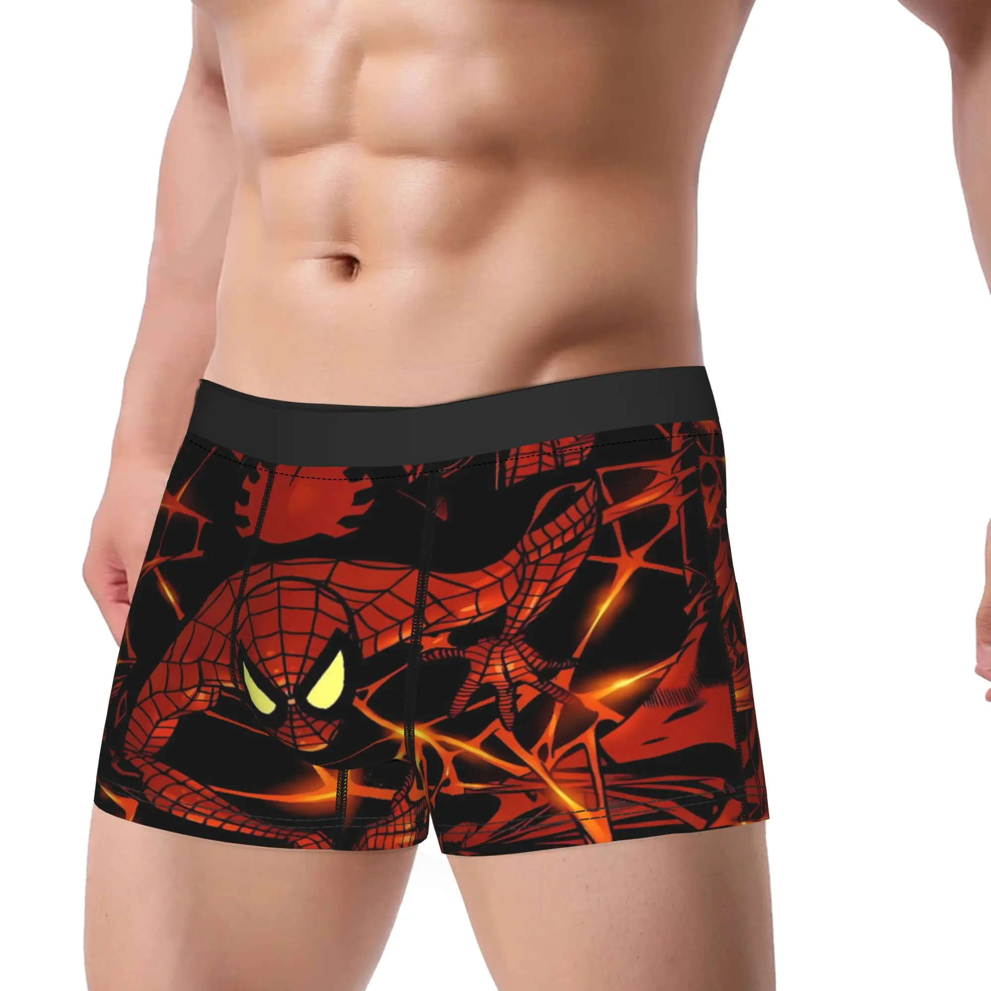 S-Spiders Heroes Underwear  Printed Trunk Quality Men Panties Breathable Boxer Brief Birthday Gift