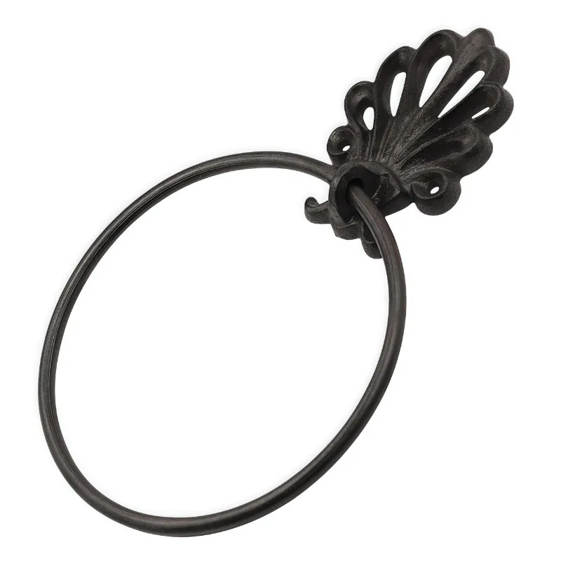 

B-Est Round Hand Towel Holder For Bathroom Wall Mounted Hand Towel Rack Farmhouse Rustic Style Hand Towel Ring