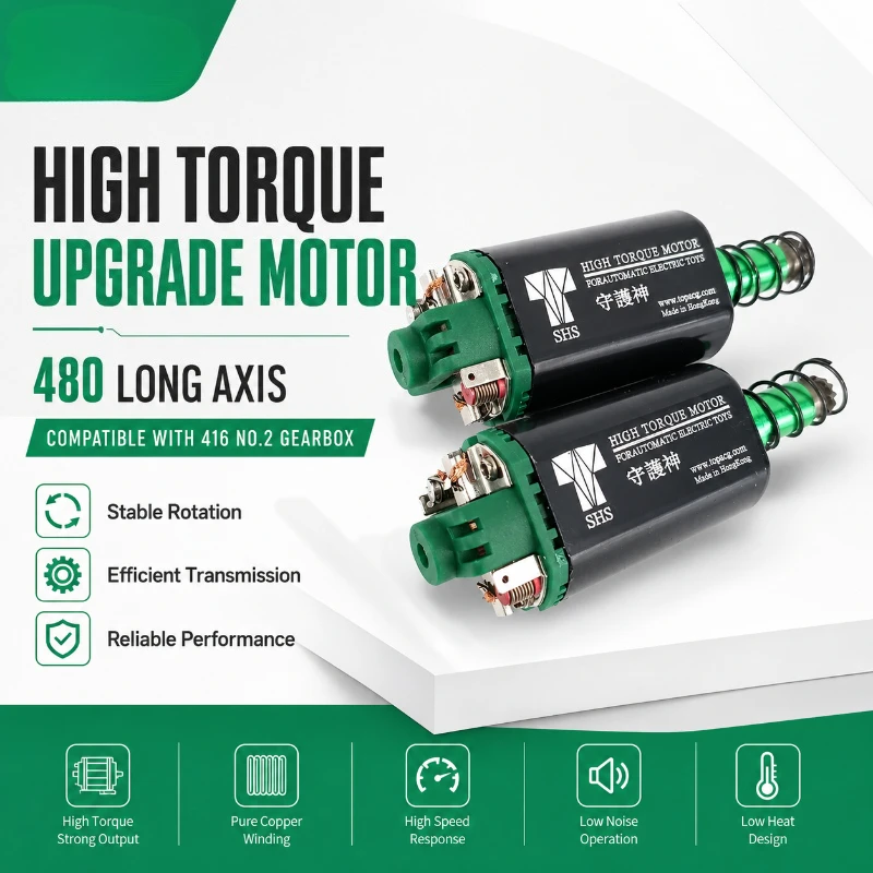 Hobby Accessory 480 Long Shaft Powerful Motor High Torque Core Unit For 416 Series Model Gearbox Assembly 1/2/3PCS