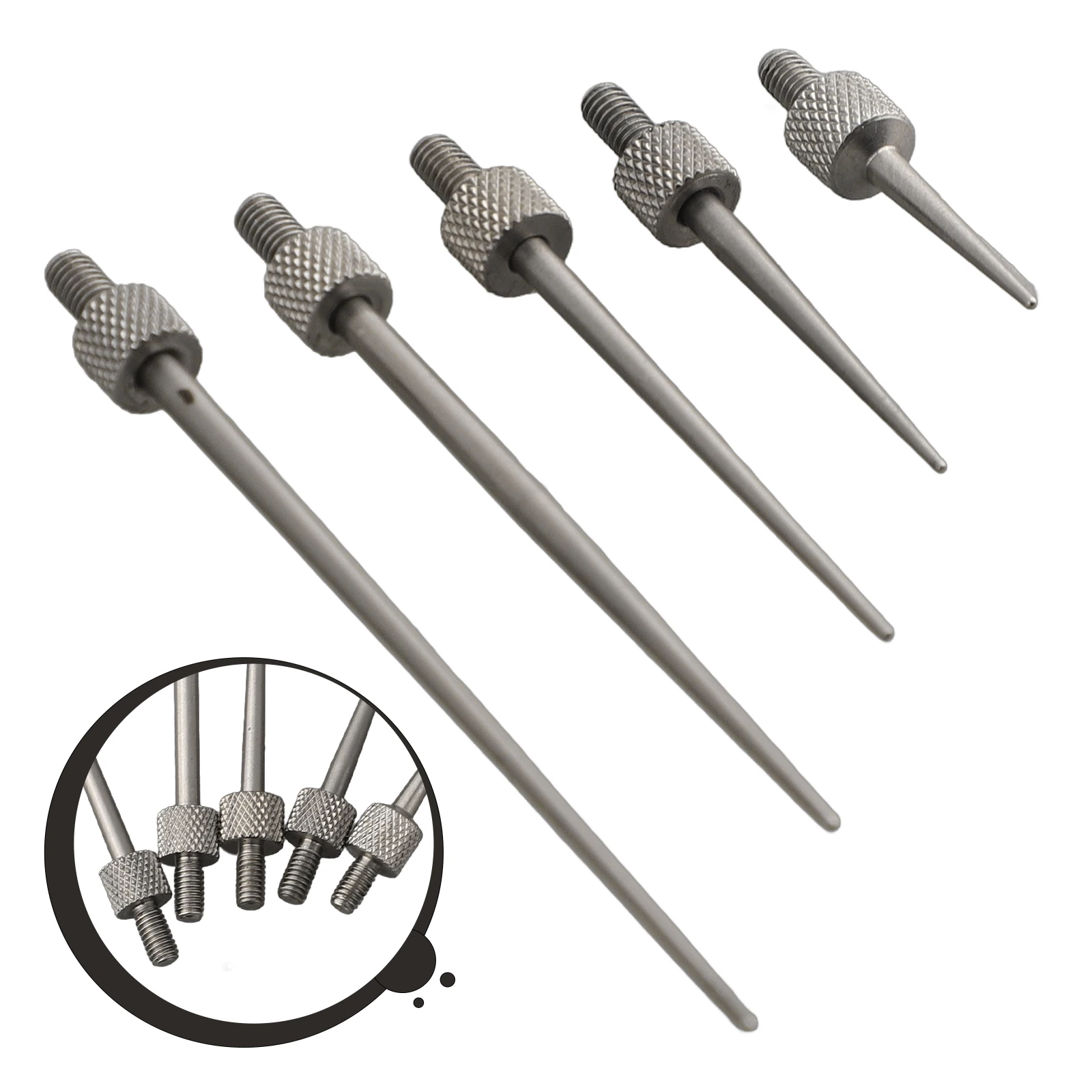Digital Test Indicator Point Stem Rod Set for Dial Indicators Depth Gauges and Measuring Instruments with Threaded Shank M2.5