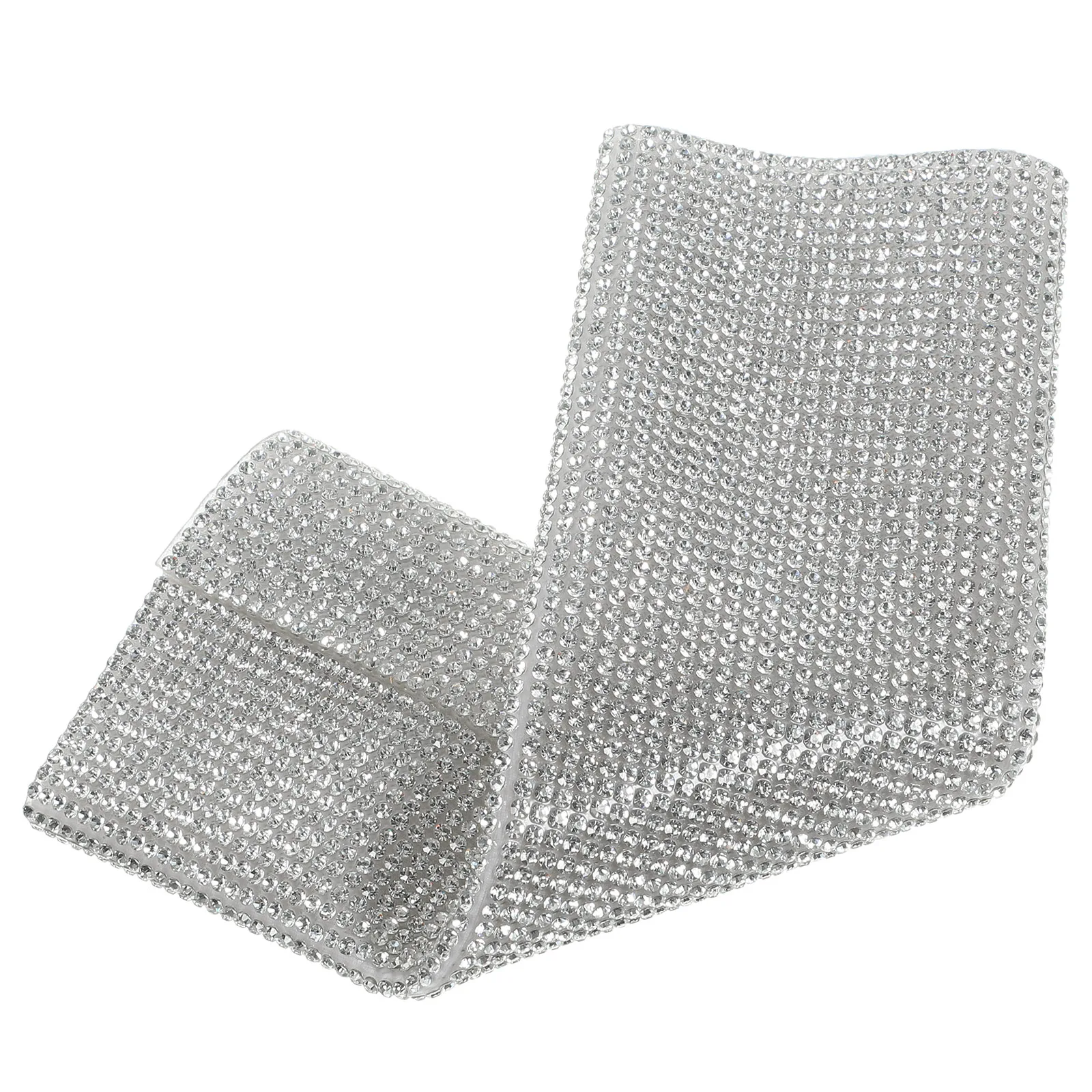 

Rhinestone Microphone Handle Cover Wireless Mic Protective Sleeve Silver Plastic Durable For Singers Hosts Performers Cordless