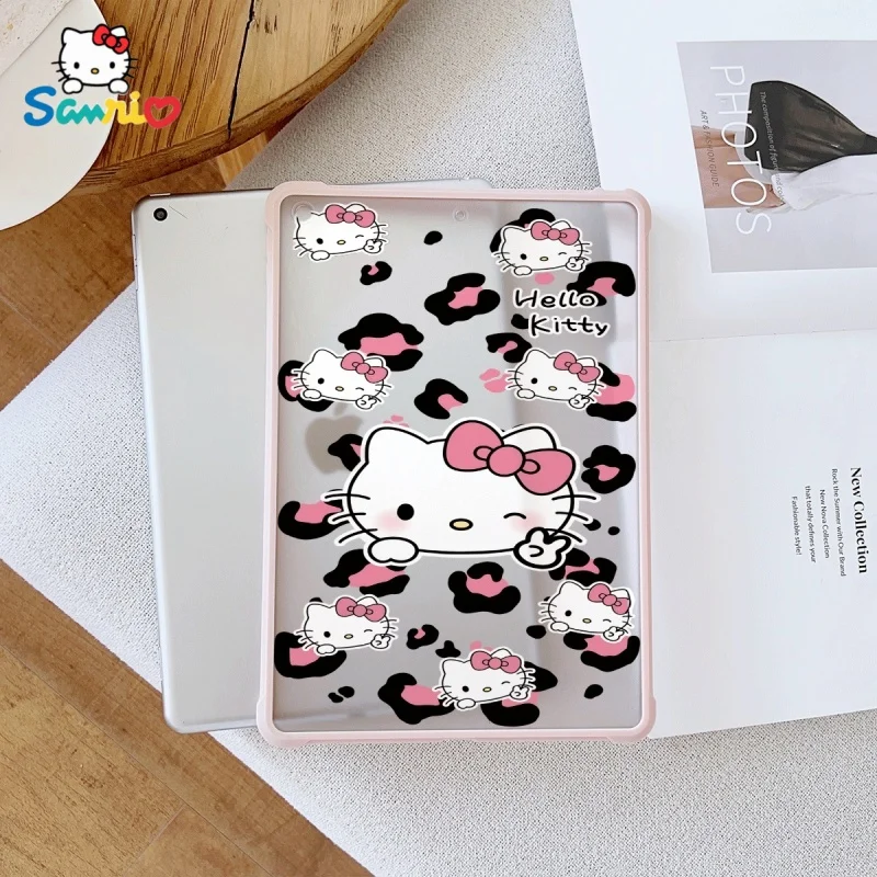 

Sanrio Hello Kittypattern Pink iPad Case Transparent Drop, suitable for iPad Pro 2022/2024, iPad Air 3/5, iPad Mini 6, iPad 6/10