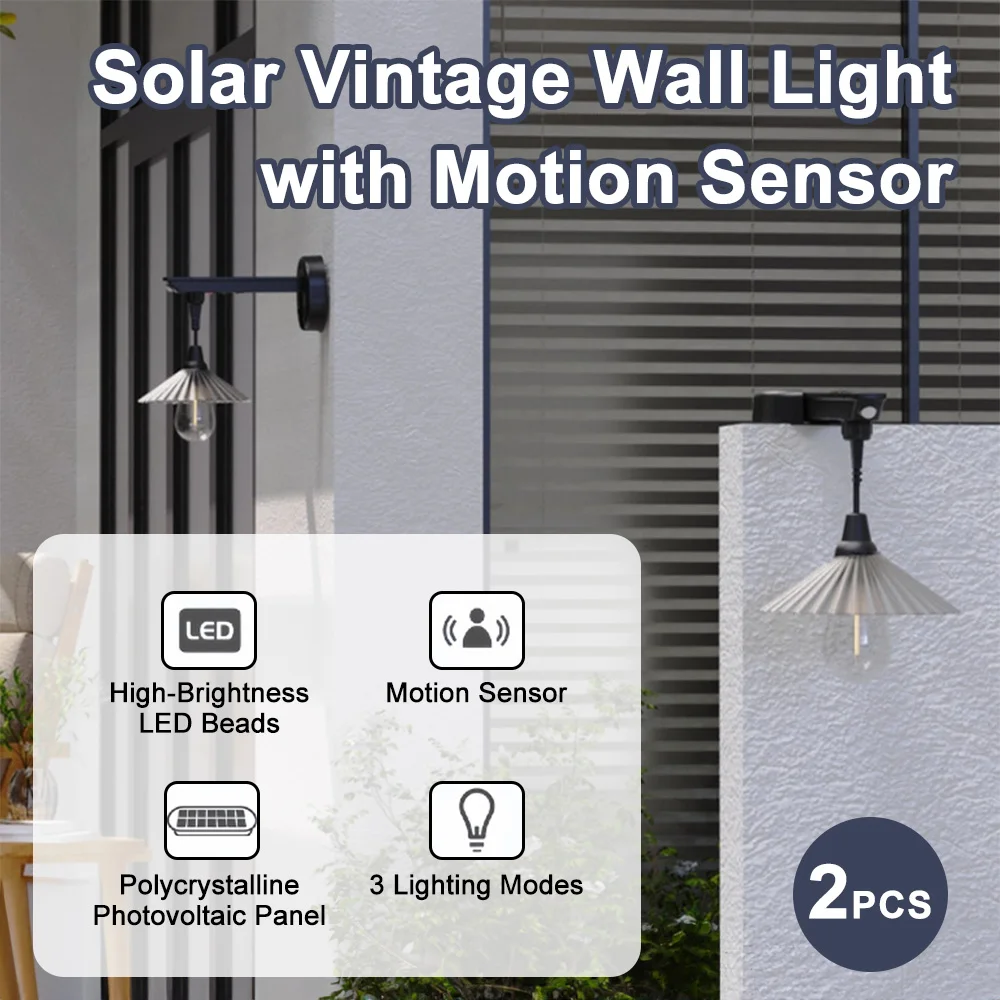 Solarna lampa ścienna zewnętrzna do dekoracji krajobrazu dziedzińca, nowa chińska lampa oświetleniowa w stylu chińskim do ogrodzenia, tworząca atmosferę, do dekoracji domu.