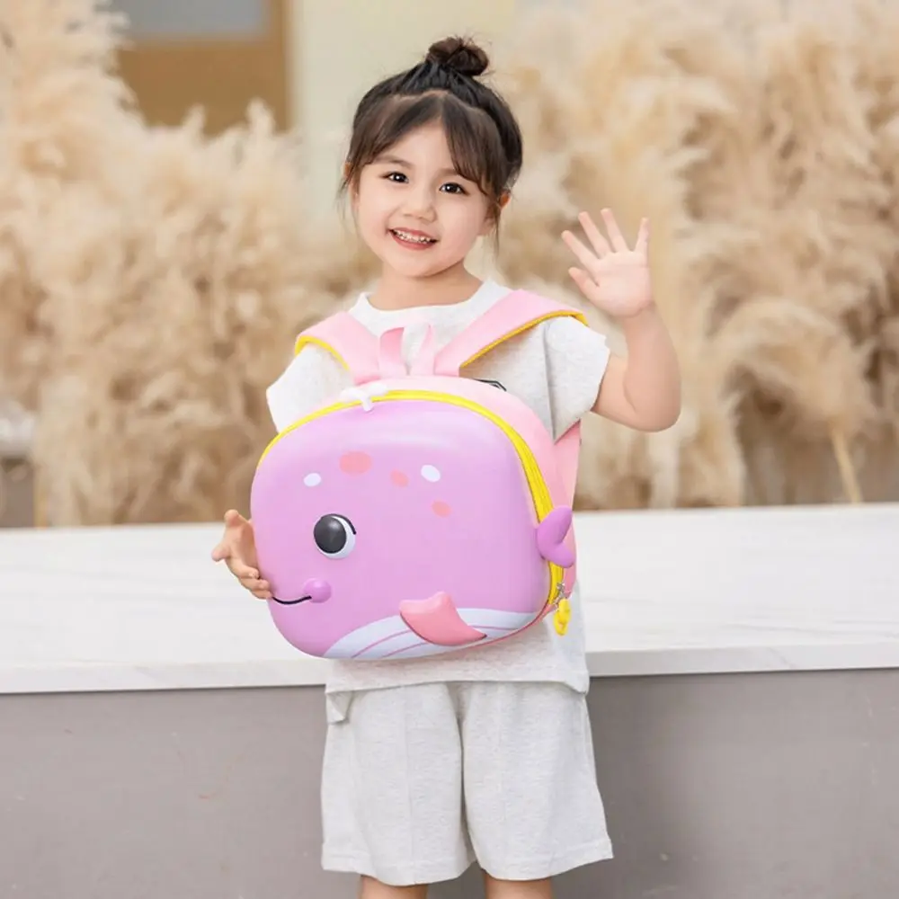 Sac à dos en coquille d'œuf rigide pour enfants, sac d'école de dessin animé, OligHard Shell, décontracté, animaux 3D, grande capacité, mignon, livre initié, cadeau