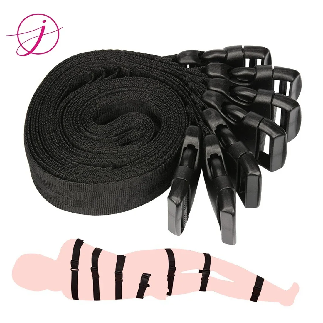 Sex Tools for BDSM Bondage Strap on Restraint Adult SM Fetish Games Handcuffs Ankle Bed Sex Toys for Couples Sex Games Sex Shop