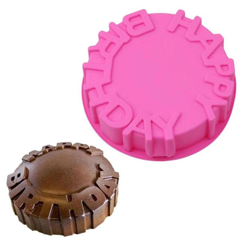 Alles Gute zum Geburtstag Backform Runde Mousse Silikon form DIY Kuchen Backblech