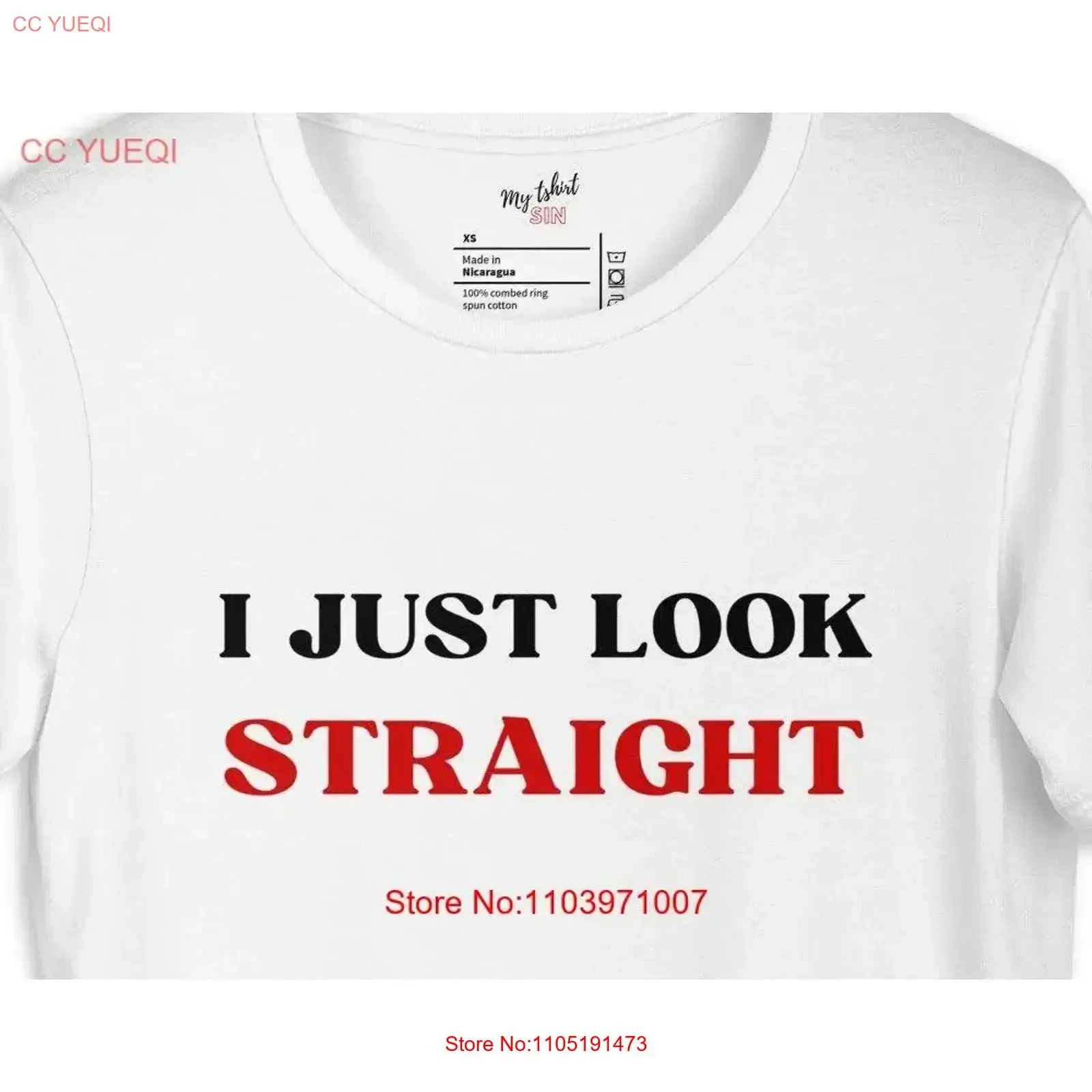 

Модная футболка I Just Look StraighT для геев, лесбиянок, бисексуалов, любопытных ЛГБТК, модная одежда для пола, винтажная гордость