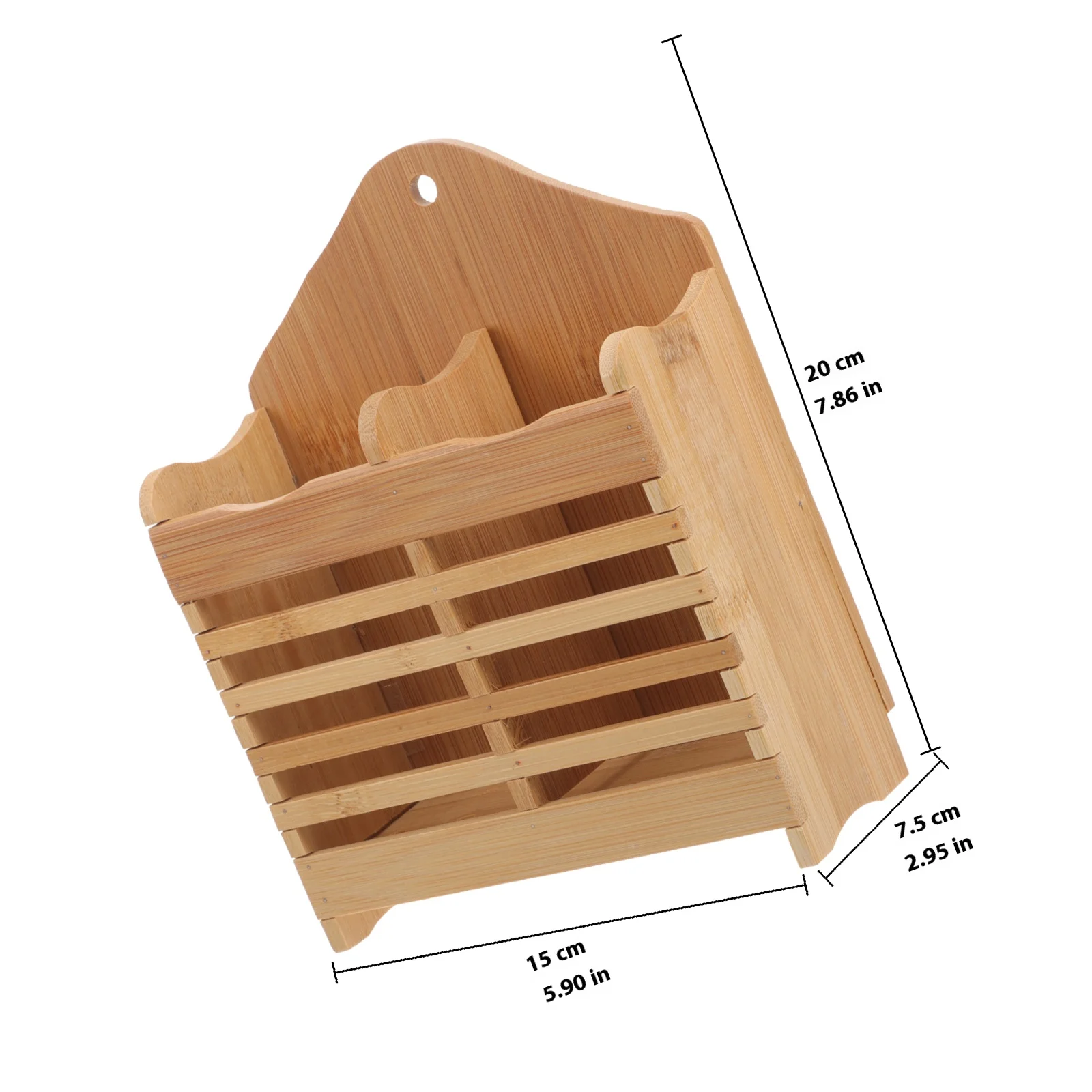 Bamboo Chopsticks Holder Large Flatware Organizer Drying Rack Utensil Storage Caddy For Dinner Party Tableware Eco