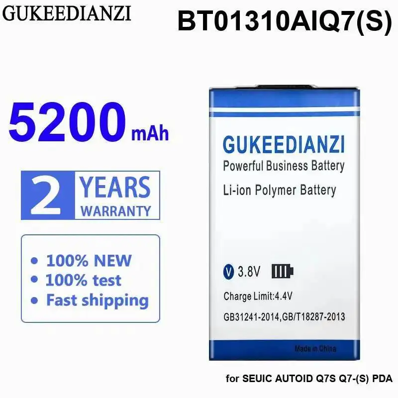 

Долговечный портативный терминал для аккумулятора сканера 5200 мАч, быстрая зарядка Seuic Autoid Q7S Q7- S Pda BT01310AIQ7