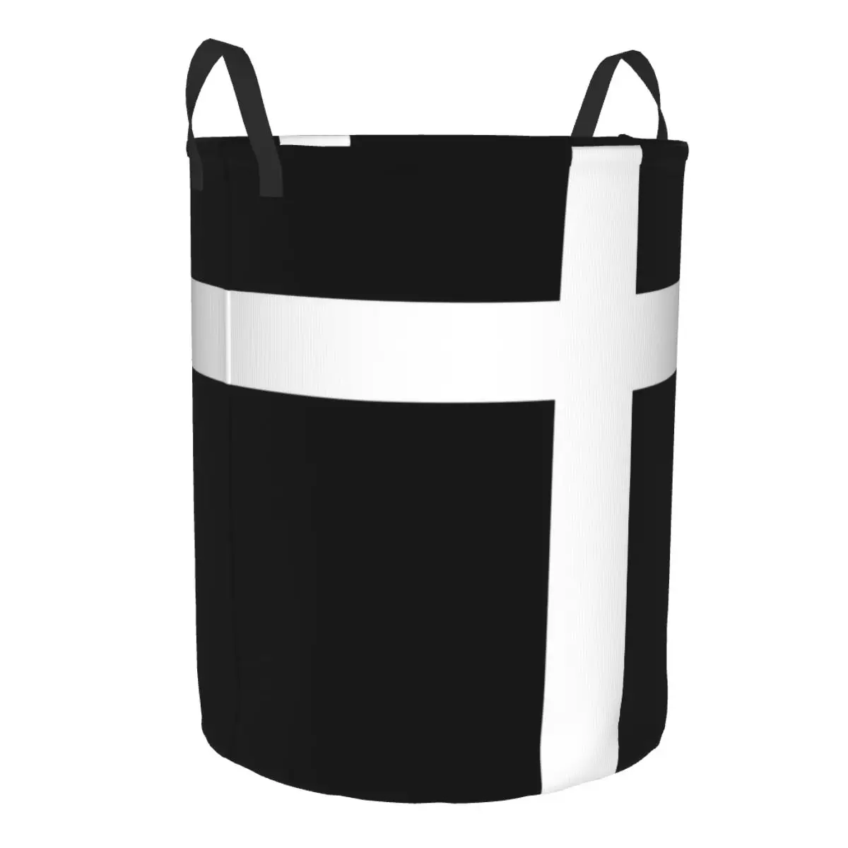 Custom Classic Jesus Cross Laundry Basket Collapsible Christian Religious Faith Clothes Hamper for Baby Kids Toys Storage Bin