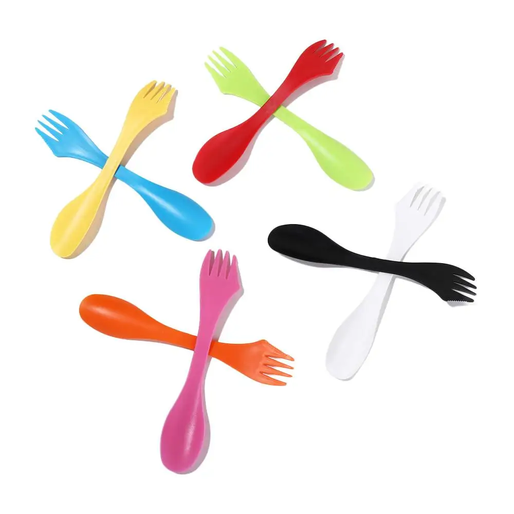 Can Opener Outdoor Tableware Fruit Fork Western Food Spoon Dessert Spoon Spork Spoon Fork Bottle Opener Fork Plastic Spoon