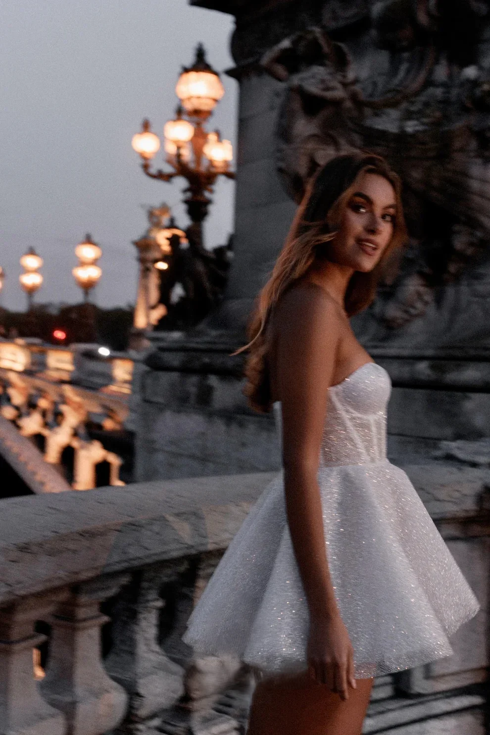 Short Sweetheart Sparkling Wedding Dress A-line Mini Bridal Dress Tank Top Customized Homecoming Ball Party Dress 2026