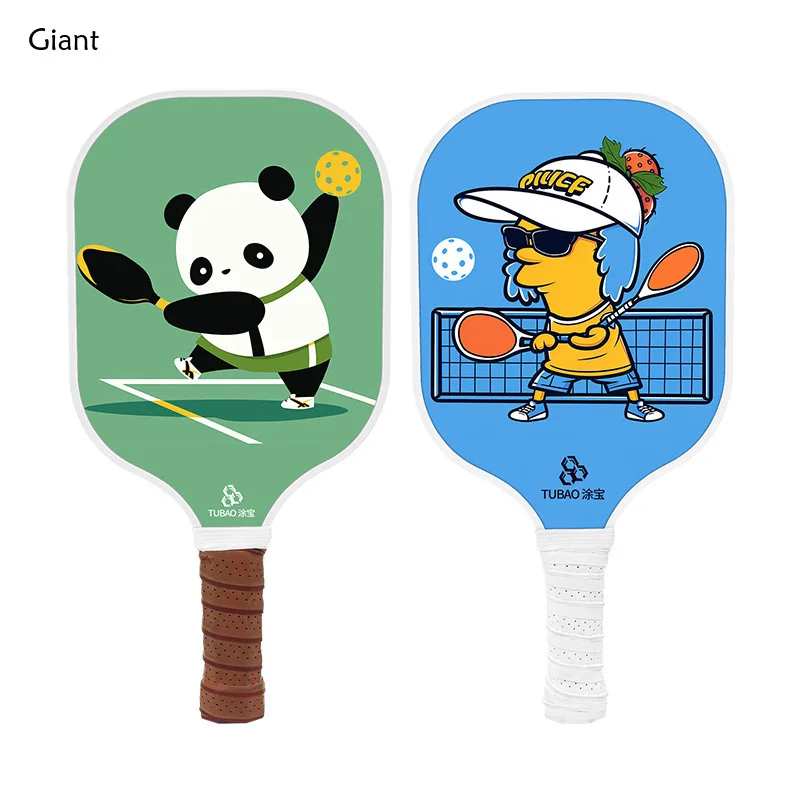 Pickleball Hole Fiberglass for Children's Beach Ball Racquets Pickleball Raquete Carbono Pickleball Paddle Funny Single Paddle