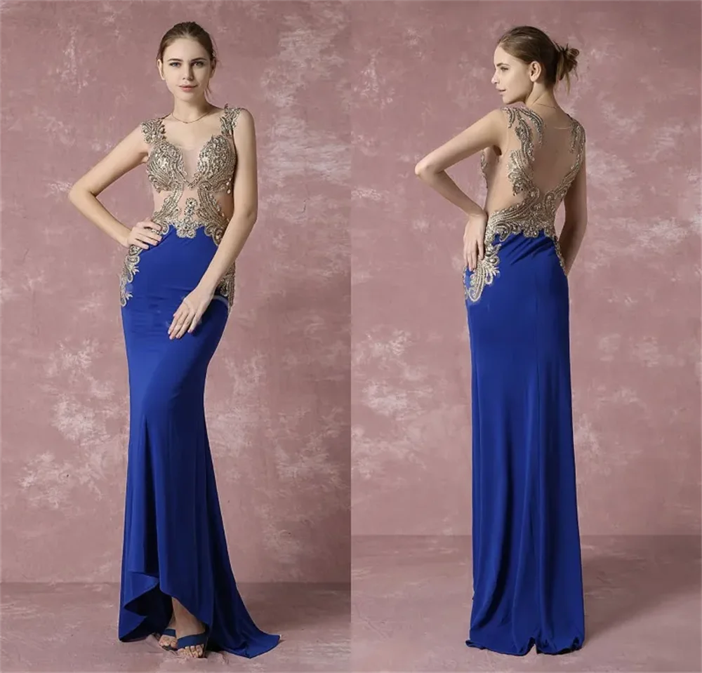 

A Line Prom Dresses Open Back Girls Pageant Gowns Floor Length Women Formal Party Clothing