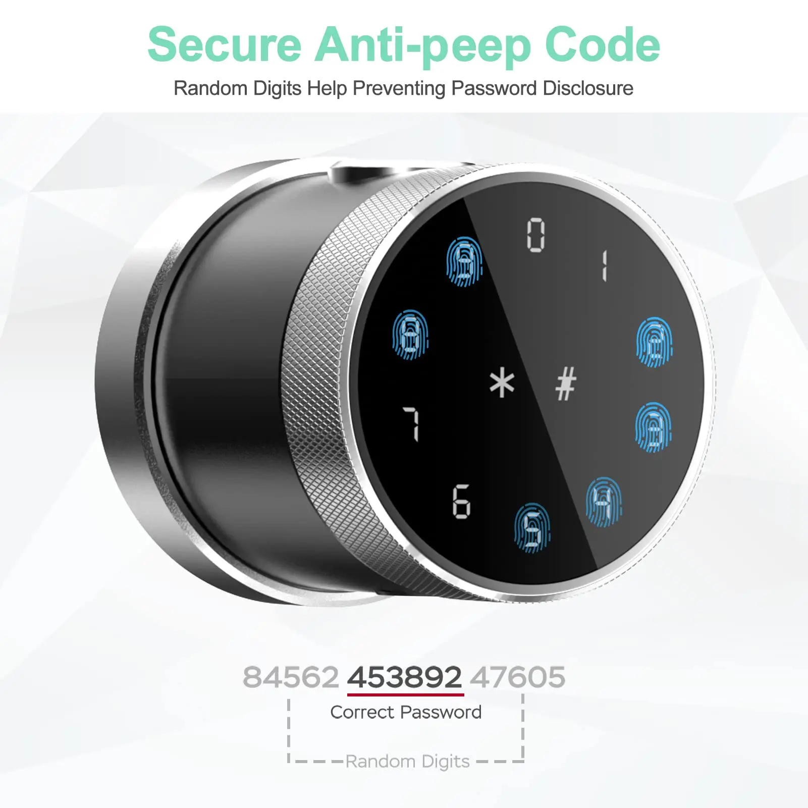 Imagem -04 - Smart Fingerprint Door Lock com App Teclado Botão Quarto Apartamento Escritório