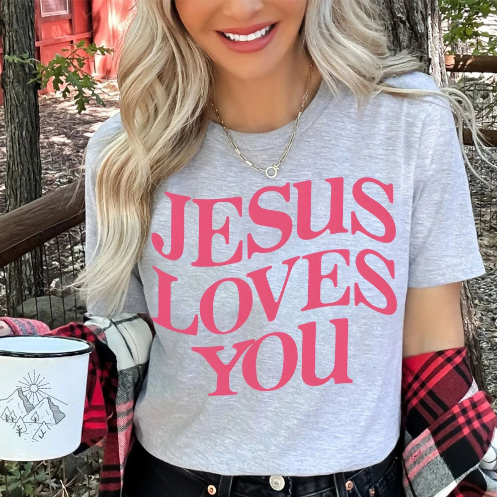 Jesus Loves You Comfort Colors Shirt Love Like Jesus Women's Clothing Christian Shirt Jesus Is King Bible Verse Women's Clothing