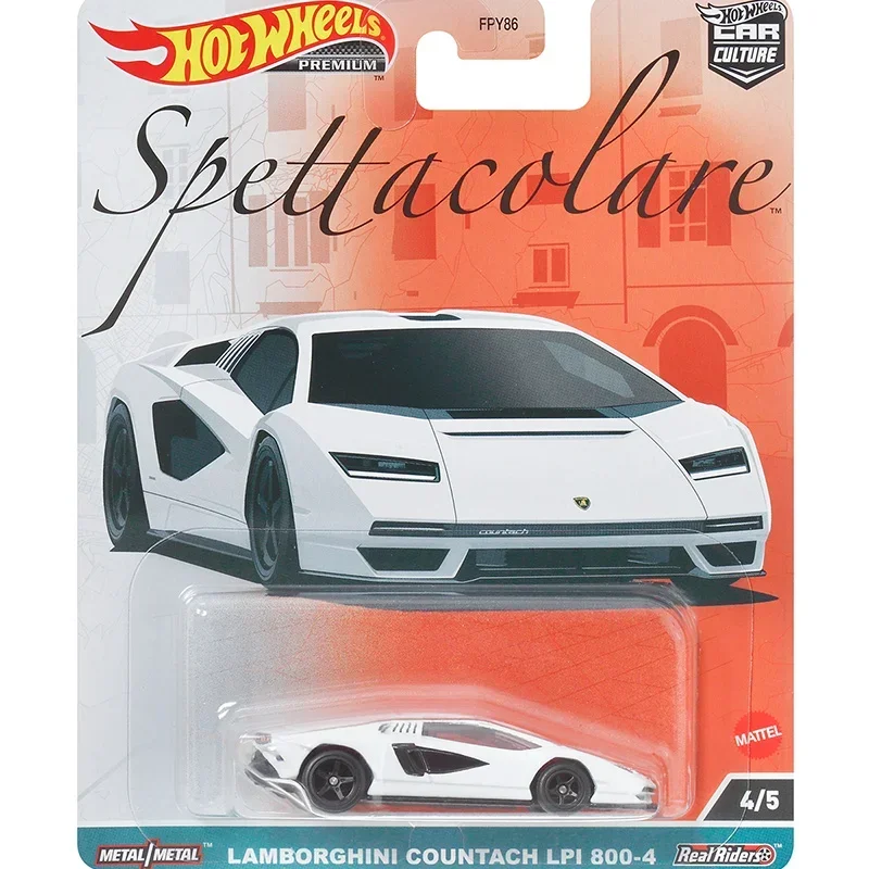 Genuine Hot Wheels Premium Car Culture Spettacolare Vehicles 1:64 Diecast Lamborghini Countach Alfa Romeo Toys for Boys Children