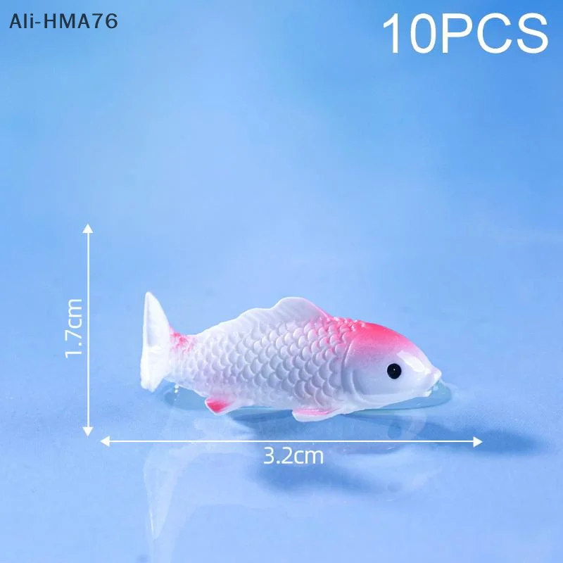 

【HMA76】10Pcs 1:12 Dollhouse Miniature Fish Carp Simulation Animals For Kids Toys DIY Decorative Goldfish Figurines Home Decor