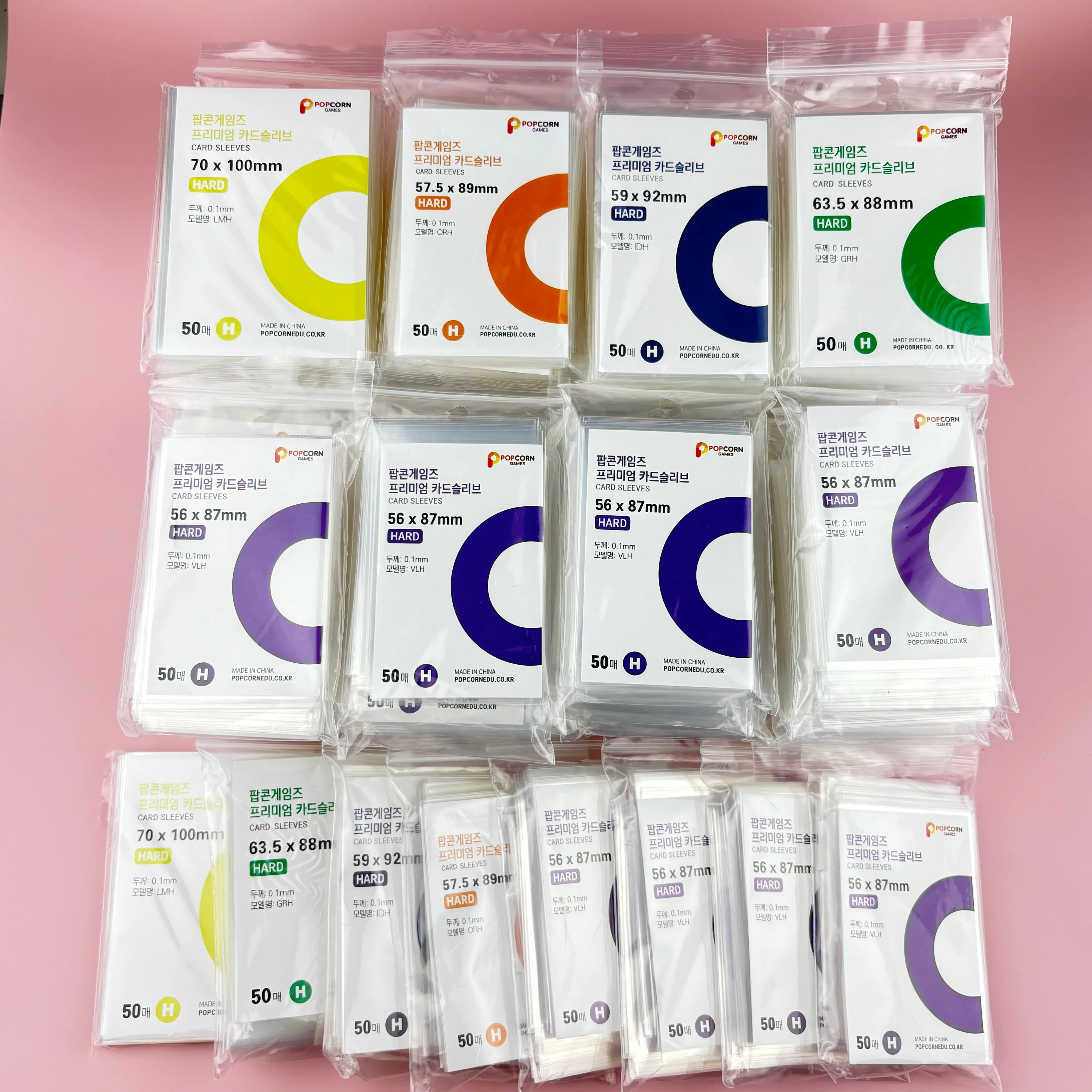 50Pcs Korea Hard Transparent Photocard Sleeves Anti-scratch HD Clear Film Acid Free CPP Cover For Kpop Popcorn Idol Card Holder