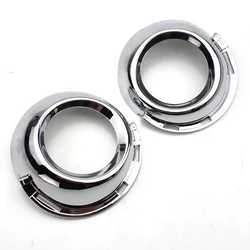 Car accessories 2PCS Bumpers Chrome Front Left Right Fog Light lamp Frame cover trim Decoration for Peugeot 307